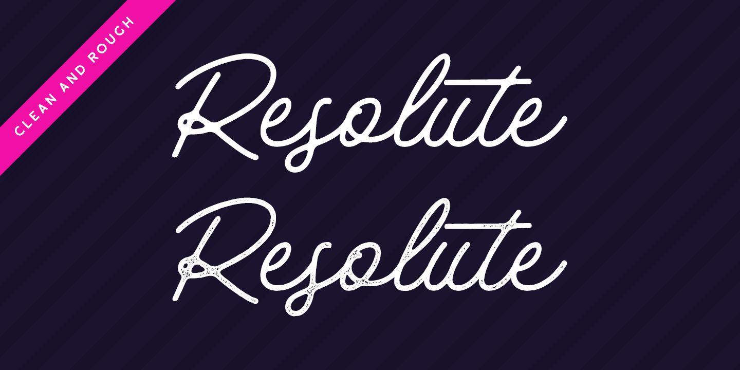 Beispiel einer Payland Rough-Schriftart